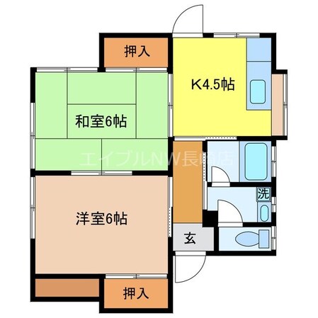 ハイツ辻の物件間取画像